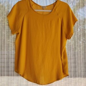 Lily White Yellow Relaxed Blouse